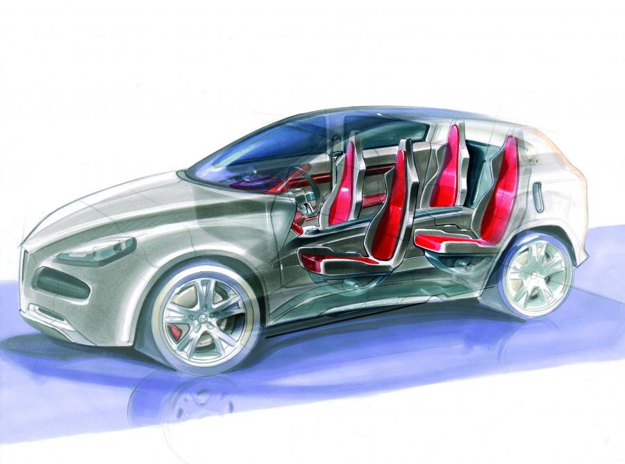 Эскиз Alfa Romeo Kamal Concept 2003 года  (фото 10 из 22)